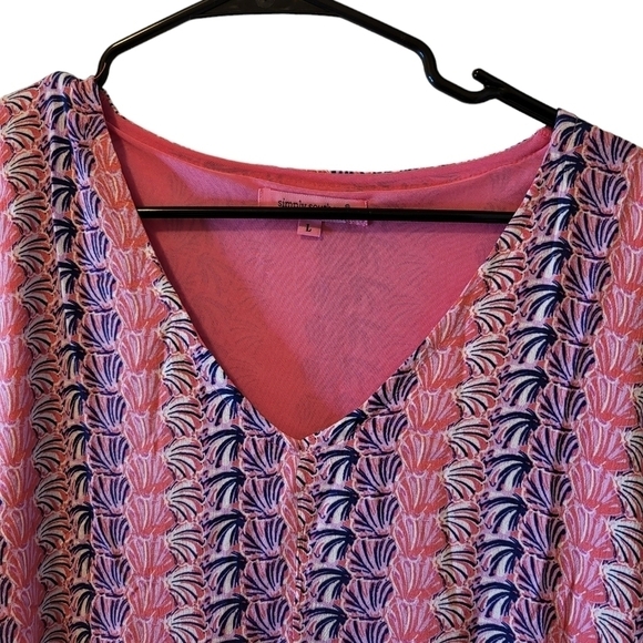 Simply Southern Large  NWT Babydoll scallops dress lined - Picture 10 of 13